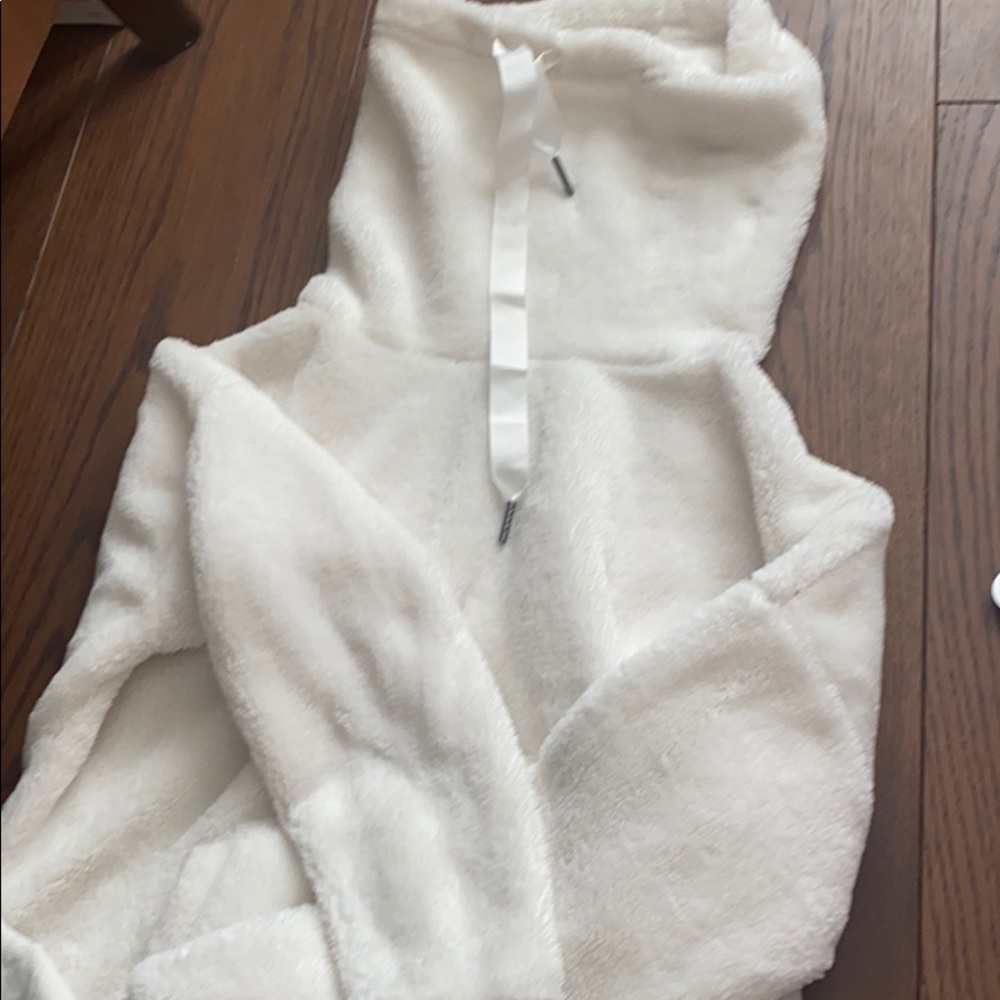 Fuzzy turtleneck sweater